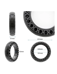 10X2.50  (60/70-6.5) 10X2.50-6.5 INT 44MM MACIZO... 2