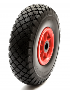 3.00-4 MACIZO,LLANTA PLASTICO,RODAMIENTOS 20MM