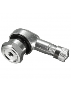 VALVULA CURVADA 7.4 MM MOTO ALUMINIO METALICA 