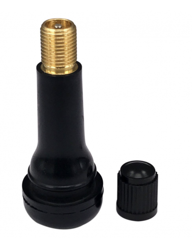 VALVULA MOTO TUBELESS RECTA GOMA LARGA  TR413