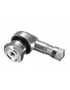 VALVULA CURVADA 11.3 MM MOTO ALUMINIO METALICA 